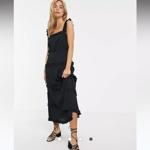 Stevie May Tiered Black Maxi Dress - New without tags